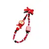 Cadena para Teléfono Móvil con Lazo Rojo de Fruta Media, Cordón, Colgante de Llavero de Cámara Ccd Lindo, Colgante, Ins