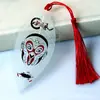 Serie de Maquillaje Facial de la Ópera de Pekín Marcadores de Página con Forma de Hoja para Compañeros de Clase, Niñas, Hojas de Estilo Antiguo Chino, Regalos de Cumpleaños Creativos, Creación Cultural