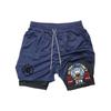 Shorts Casuais de Fitness Estampa Digital de Anime Camada Dupla para Adultos Shorts de Praia Venda Quente E-commerce Transfronteiriço Amazon