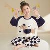 Pijama para Meninas Primavera e Outono 2025 Novo Ensino Fundamental Meninas Crianças Grandes Algodão Puro Roupa de Casa Outono Infantil Manga Longa Conjunto