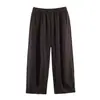 Para Comercio Exterior Transfronterizo Europeo y Americano Ropa de Mujer Aliexpress Más Vendido Otoño Sencillo Color Sólido Solapa Algodón Tencel Conjunto de Pijama
