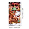 Amazon Decoração de Porta de Natal Pano Pendurado Grinch Atmosfera de Feriado Cortina de Porta Bandeira Pendurada de Poliéster