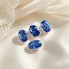 Huevo de Paloma Garra de Zirconio 5*7 Garra Diamante Base de Cobre Puro 18K Chapado Pulsera de Retención de Color Alta Materiales para Joyería Accesorios