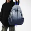 Mochila de Mezclilla Lavada con Degradado 2026 para Mujer Estilo Retro Americano Gran Capacidad Mochila Escolar para Estudiantes para Hombre Mochila de Moda