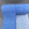 Suministro Directo de Fábrica Tela No Tejida Elástica Vertical Mixta Azul y Blanca Hilo de Spandex Tela No Tejida Elástica Unidireccional PP