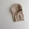 Conjunto de Gorro y Bufanda Coreano Qiunan para Niños, Nuevo Modelo Invierno 2026, Gorro con Orejeras Estilo Ins para Bebé, Gorro de Punto para Bebé