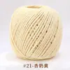Fio de algodão oco de 2mm fio de tecelagem manual diy crochê rígido fio para bolsa porta-copos porta-copos fio para bolsa especial