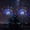 Luces Solares de Fuegos Artificiales LED, Luces Solares de Diente de León para el Suelo, Guirnaldas de Luces para Jardín, Luces Decorativas Navideñas, Fábrica Directa