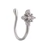 Amazon Transfronterizo Tachuela para Nariz Anillo para Nariz Sin Perforación de Oro de 18K Joyería para Oreja y Nariz Moda Pequeño y Elegante Accesorio para Nariz de Moda