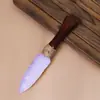 Fornecimento Transfronteiriço de Pedra Bruta de Cristal Obsidiana Natural Faca Garra Polida à Mão Modelo Adaga Artesanato de Cristal