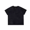 Camiseta con Diseño de Cielo Estrellado de Verano, Hebilla de Cuero de Nicho, Hombro Acolchado para Hombre, Manga Corta Estilo Coreano, Top Fresco de Alta Gama y Resistente