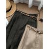 Pantalones de Lino Caqui de Pierna Ancha Estilo Old Money para Mujer 2025 Verano Cintura Alta Delgados Adelgazantes Relajados Rectos Casuales