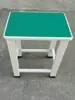 Bancos antiestáticos de taller de fábrica, bancos pequeños para montaje, uso en hospitales, escuelas y laboratorios, bancos cuadrados pequeños de acero y madera