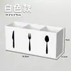 Tubo Caja de Almacenamiento para Palillos de Bambú Vajilla Doméstica Tubo de Almacenamiento para Cuchillo, Tenedor y Cuchara Acrílico Transparente Cocina Escurridor Caja para Palillos