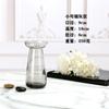 Estilo nórdico ins criativo simples traçado ouro transparente estilo europeu vaso de vidro ornamentos sala de estar água-elevado flor seca arranjo de flores
