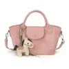 2026 Bolso de Mano de Moda Estilo Coreano con Colores Sólidos Contrastantes, Diseño Simple y Elegante, Textura de Color Sólido, Bolso de Hombro y Cruzado