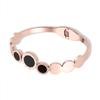 Japonês e Coreano Explosões Populares Óleo de Gota Preto Redondo Marca Ouro Rosa Pulseira Retrô Números Romanos Pulseira de Aço Inoxidável