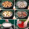 Rejilla para vapor con asa, vaporera de cocina multifuncional, cesta escurridora de acero inoxidable, colador de arroz, rejilla para cocinar al vapor, utensilio de cocina triangular grande
