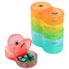 Mini Porta-Comprimidos Pequeno Portátil com 3 Compartimentos, Caixa de Comprimidos de Plástico para Manhã, Tarde e Noite, Porta-Comprimidos para Convalescentes, Caixa de Cápsulas para Um Dia