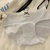 Estrellas Dispersas Espuma Verano10A Ropa Interior Antibacteriana para Mujer, Cómodo y Transpirable Algodón Puro con Refuerzo Extendido