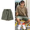 Estilo Idêntico de Celebridade da Internet Shorts Cargo de Manga Curta Estilo Japonês Calças Meio-Comprimento Masculinas Verão Simples Retos Casuais Calças Largas de Cinco Quartos