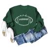 Amazon comercio exterior transfronterizo día de partido rugby estampado de letras cuello redondo moda base suéter de manga larga al por mayor