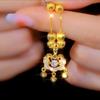 E-commerce transfronteiriço Douyin com colar de aço titânio dourado simples e generoso com corrente de clavícula joia requintada