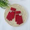 Guantes Tejidos Lindos y Versátiles para Invierno, Guantes de Dedos Jacquard de Moda para Niños y Niñas, Adecuados para Uso Diario al Aire Libre, Cálidos, Cortavientos y Resistentes al Frío