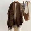 Bufanda de Invierno de Imitación Cachemir Moda Clásica Vintage 2026 para Mujer, Chal de Oficina, Calentador de Cuello Versátil y Cálido