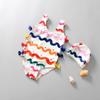 Trajes de baño para niñas de una pieza con protección solar, bonitos trajes de baño para niñas coreanas de 1 a 3 años, trajes de baño para bebés al por mayor