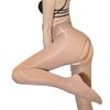 Una línea de calcetines de aceite de caballo para la entrepierna para mujer, aceite brillante, medias suaves, verano, delgadas, sexys, medias negras, archivo abierto, calcetines sexy uno en uno