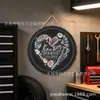 Cultura de Barbería de Caballeros Transfronteriza Salón de Peluquería Pintura Colgante de Pared 20/30cm Decoración de Letrero Pintura de Placa de Estaño Pintura Decorativa