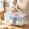 Caja de Almacenamiento para Camping al Aire Libre Bnbs Caja Completa Portátil de Gran Capacidad para Juego de Té y Accesorios