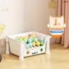 Carrinho de Armazenamento de Sala de Estar Doméstico Prateleira de Armazenamento de Chão Multicamadas Brinquedos para Crianças Bebês Lanches Prateleira de Armazenamento Simples
