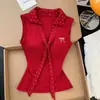 Camisa de Capa con Cuello Polo Patchwork de Lunares Blancos para Mujer, Top Camiseta de Manga Larga Corta Ajustada para Otoño