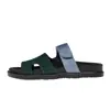 26 Nuevas Sandalias de Suela Gruesa de Verano para Mujer, Transfronterizas, Talla Grande, de Una Tira con Velcro, Bloques de Color, Calzado Casual para Exteriores, Versátil