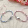 Pulseira de prata pura 999 Sanrio Cinnamoroll para o Dia das Crianças e o Festival do Barco-Dragão, fofo desenho animado Cinnamoroll, presente para crianças e meninas