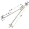 Tirador de Barra para Puerta abatible 80% de descuento Barra de Tiro Barra de Tiro para Puerta de Gabinete Accesorios de Ferretería para Gabinete Barra de Tiro Plegable Barra de Soporte para Puerta de Gabinete