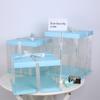 Caixa de Bolo Elevada de Camada Única/Dupla de 4/6/8/10 polegadas, Caixa de Bolo, Caixa de Presente, Caixa de Sobremesa com Estampagem a Quente, Espessada e Personalizada