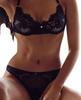 Lingerie sexy Europa e Estados Unidos comércio exterior sexy renda vazada base biquíni três pontos conjunto divertido Atacado