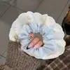 Scrunchie Estilo Ballet Cuadros Azul Lechoso Resistente Encaje con Pedrería Estilo Coreano Lindo Atrapasueños Celebridad de Internet Chica Dulce Lazo para el Cabello para Mujeres