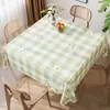 Mantel a Cuadros Impermeable y a Prueba de Aceite, No Lavable, Nuevo Estilo 2025, Rectangular, Mantel para Mesa de Comedor Estilo Ins, Cubierta para Mesa de Café, PVC, Diseño Simple