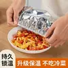 Cubierta a Prueba de Polvo para Mesa de Comedor, Cubierta de Película de Papel de Aluminio para Alimentos, Cubierta de Alimentos para el Hogar en la Cocina, Cubierta Portátil a Prueba de Polvo para Alimentos Adecuada para Todas las Estaciones