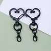 Popular Llavero de Corazón Pintado de Colores, Conector de Llavero con Forma de Corazón de Colores Caramelo, Accesorio de Hebilla para Puerta DIY