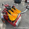 Máquina auto-caminante de gasolina de potencia para plantar ajos, sembradora de ajos de cinco líneas, máquina para plantar dientes de ajo de tres líneas