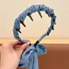 Faixa de Cabeça Floral Dentada Doce para Mulheres, Uso Diário ao Ar Livre, Faixa de Cabelo com Fita Superior de Caveira Alta, Prendedor de Cabelo Integrado, Acessório de Cabelo