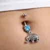 Serie Animal Transfronteriza Uña para el Ombligo al Mayoreo Europea y Americana Acero Inoxidable Moda Zirconio Anillo para el Ombligo Joyería para Perforación