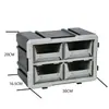 Caja de almacenamiento de pared para componentes electrónicos, gabinete de cajones a prueba de humedad, caja volcable de tapa abierta, cesta de material, plástico engrosado, duradera, tamaño grande