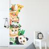 Nuevo LD94012 Dibujo Animado Panda Mono Jirafa Pila de Animales Habitación Infantil Entrada Hogar Adhesivo de Pared Decorativo