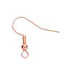 Ganchos para Orejas de Plata de Ley 925 15mm Hallazgos de Joyería para Pendientes DIY Materiales Ganchos para Orejas Electrochapados con Resorte Venta al por Mayor 20mm